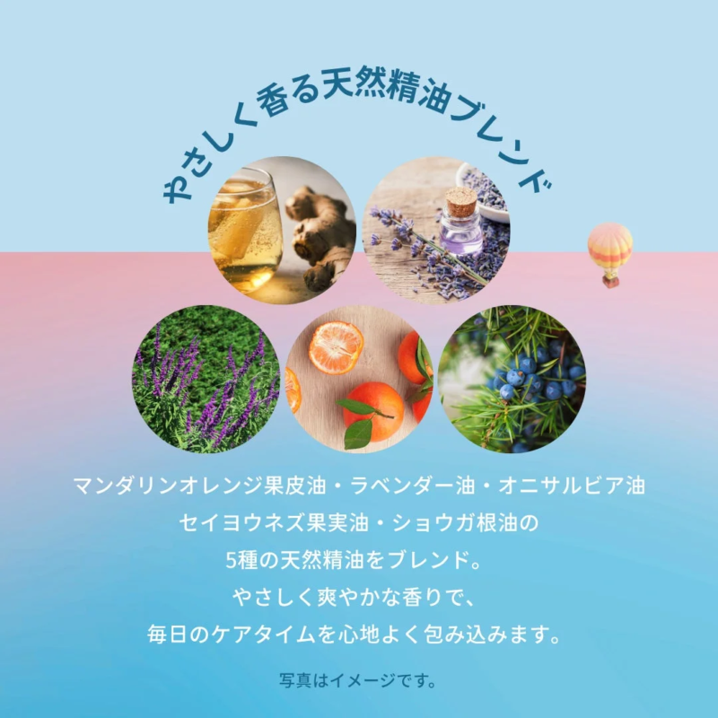 天然精油ブレンドの説明