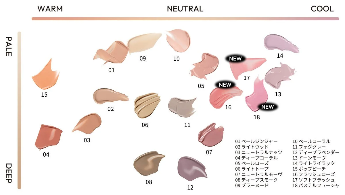 アイシェードプライマー色見本