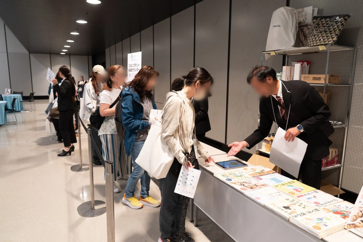 スタンプラリー抽選カウンターの様子