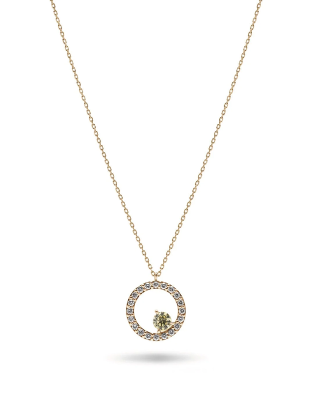 circle necklace (Sol Yellow)