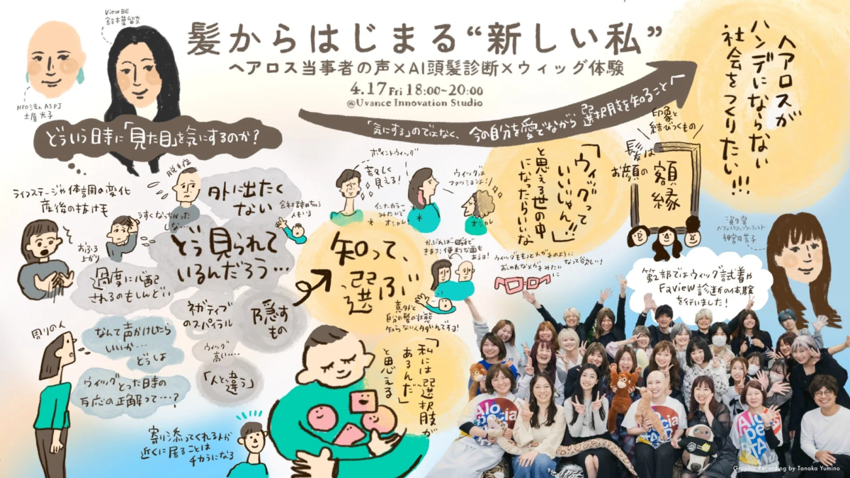 ヘアロス当事者の声×AI頭髪診断×ウィッグ体験