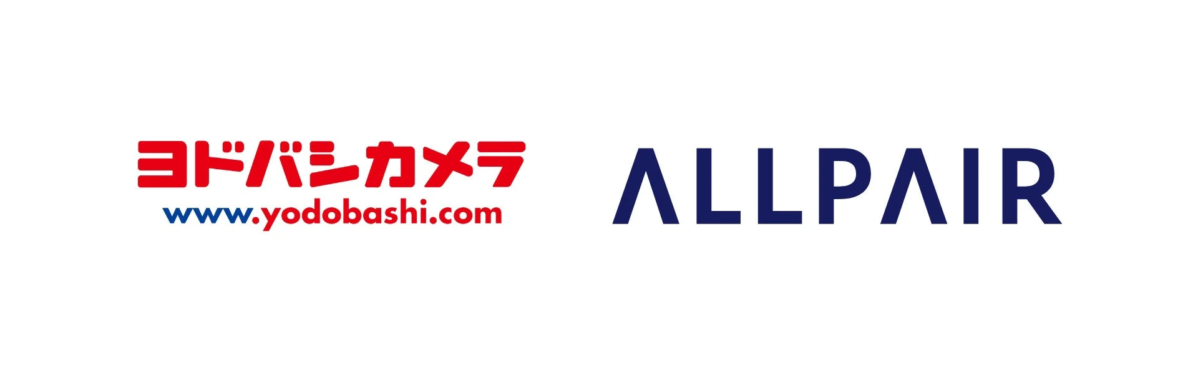ヨドバシカメラとALLPAIRのロゴ