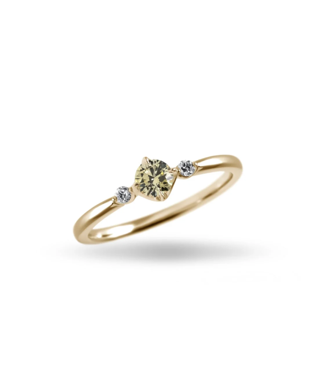 0.2ct ring (Sol Yellow)