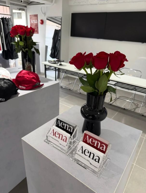 Aena 展示会場の装飾