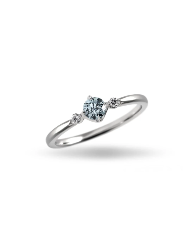 0.2ct ring (Agua Blue)