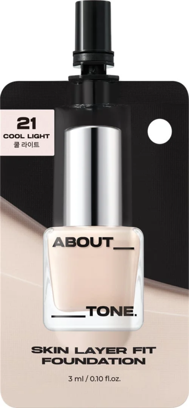 ABOUT_ TONE. SKIN LAYER FIT FOUNDATION サンプルパウチ