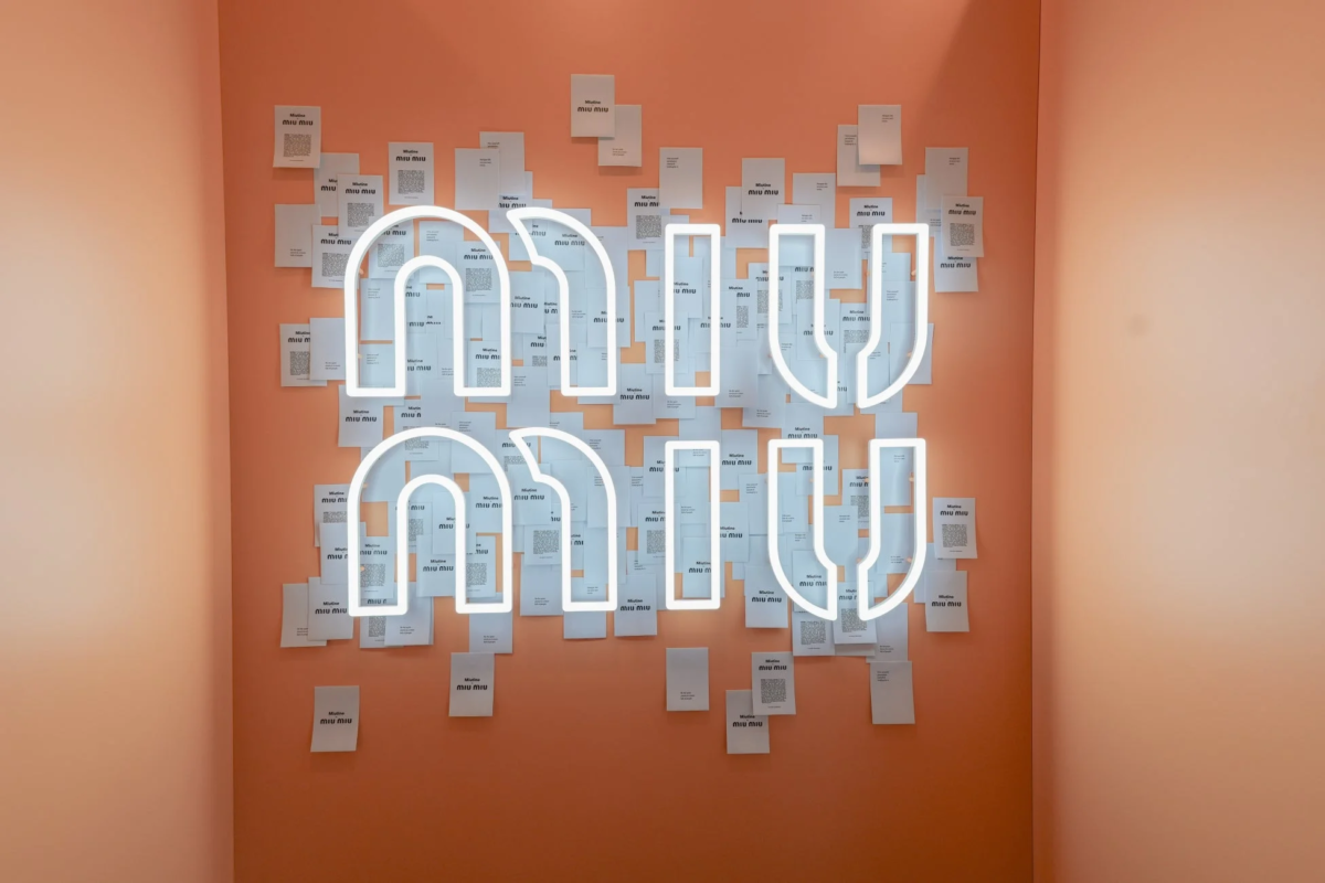 Miu Miu Beauty ポップアップのフォトブース
