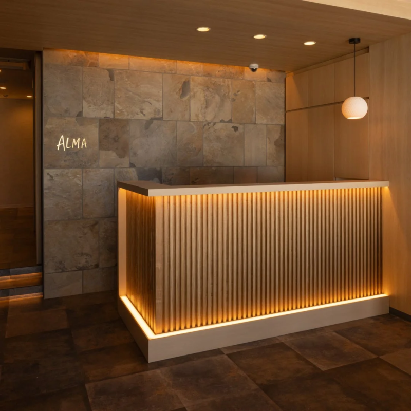 ALMA TOKYOの受付