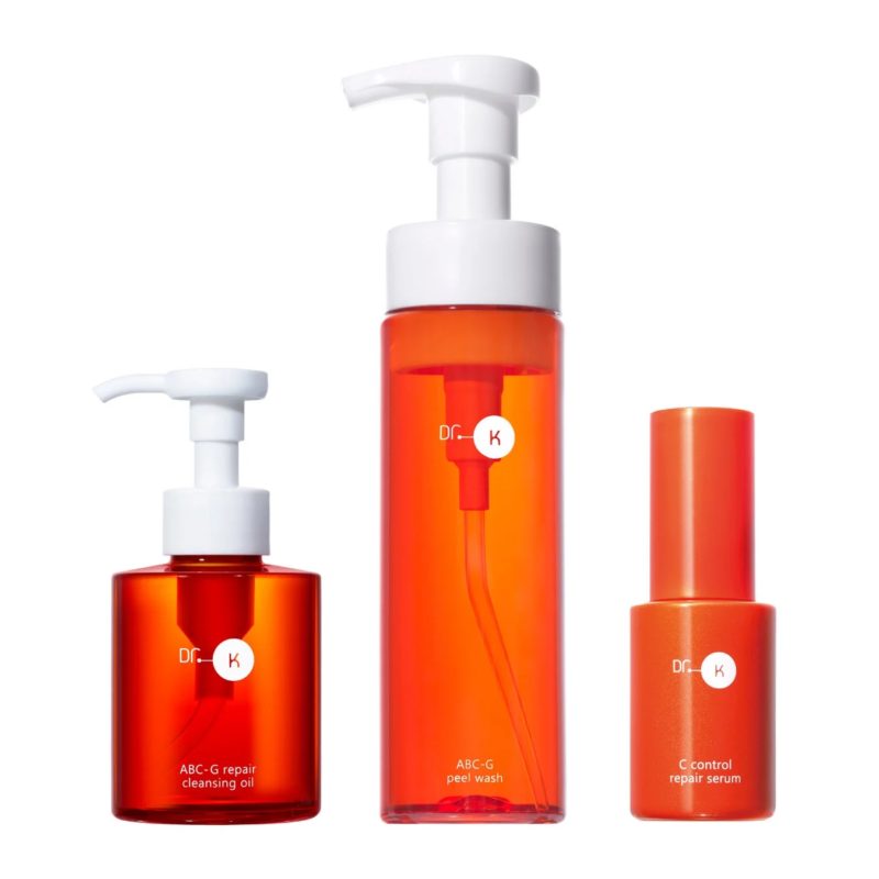 DR. K DR. K DR. K ABC-G repair cleansing oil ABC-G peel wash C control repair serum