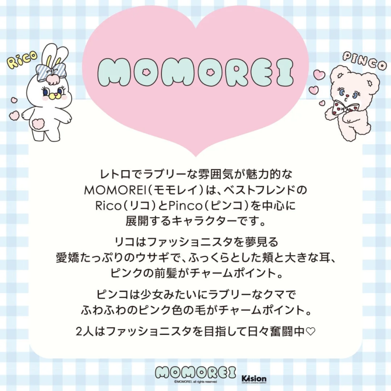 MOMOREIキャラクター説明