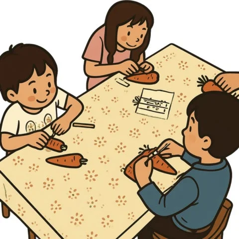 規格外野菜のお絵描きワークショップ