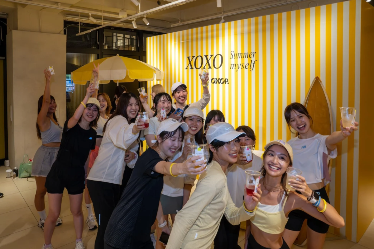 ランニングイベント後の参加者たち