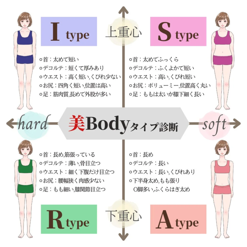 美Bodyタイプ診断のイラスト