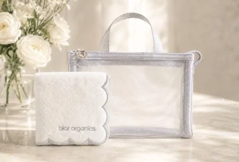 bior organics タオルとポーチ