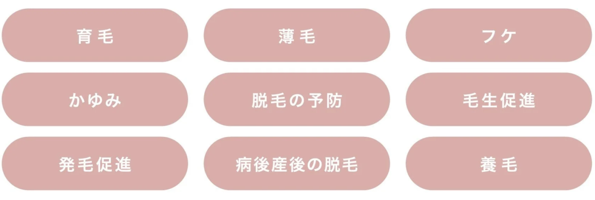 育毛効果効能