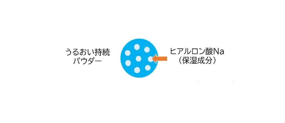 うるおい持続パウダーとヒアルロン酸Na