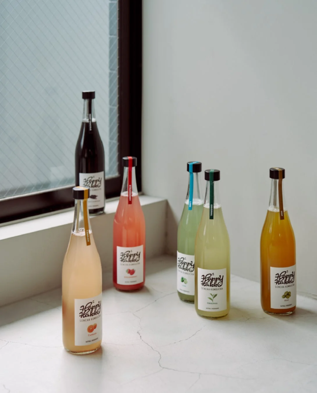 Happy Hakko SENCHA KOMBUCHA in various flavors