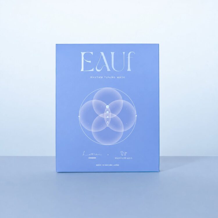 EAUf Rhythm Tuning Mask 5-sheet pack in a blue box