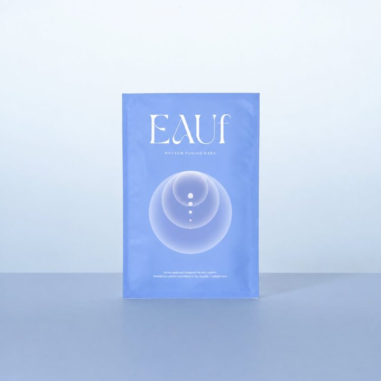 EAUf Rhythm Tuning Mask single sheet in a blue package