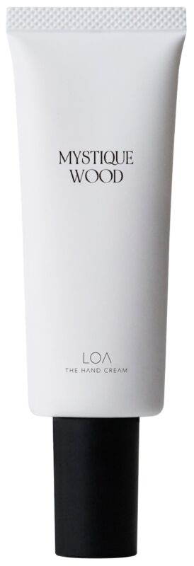 白色软管的《LOA THE HAND CREAM》MYSTIQUE WOOD