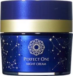 A blue jar decorated with winter constellations: the limited design of Perfect One SP Night Cream