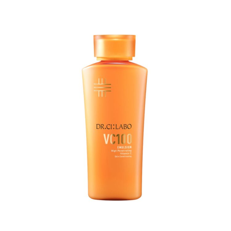 VC100 Emulsion EX in an orange bottle