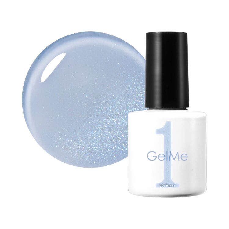 Sparkling blue color gel GM179 Glow Sapphire and its bottle