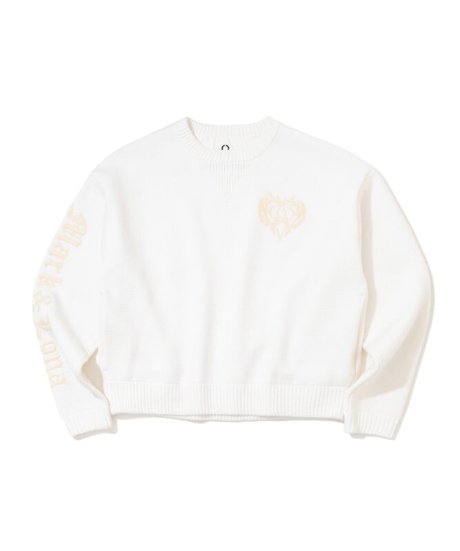 Knit pullover in WHITE