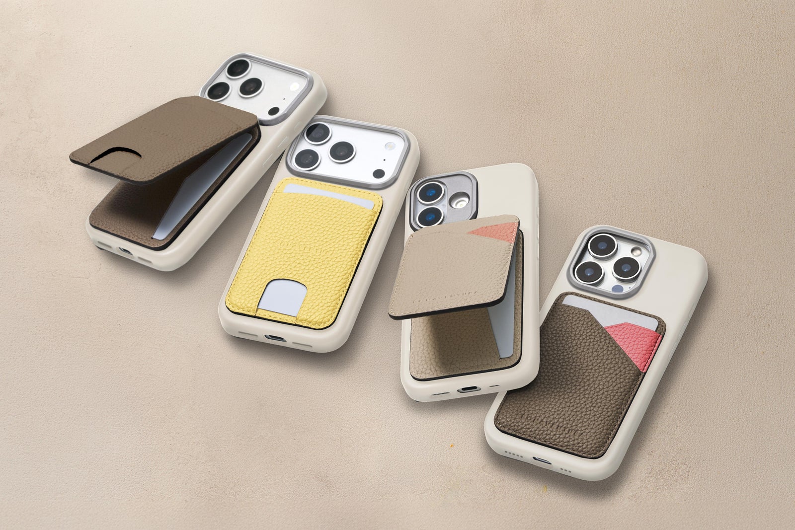 BONAVENTURAのマグネットカードケースとスマートフォン