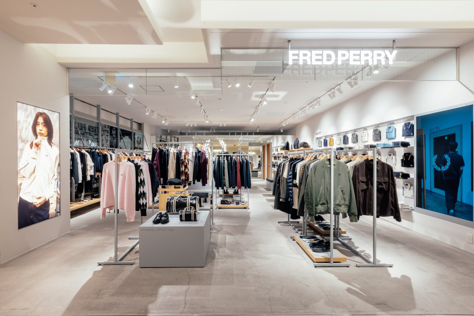リニューアルしたFRED PERRYタカシマヤゲートタワーモールの店内
