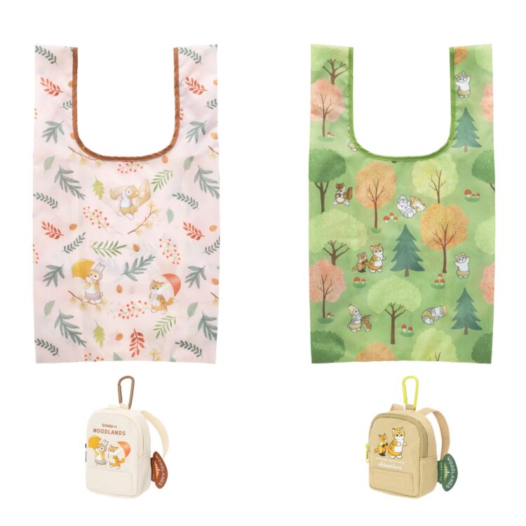 WOODLANDS eco bag and mini backpack pouch for storage