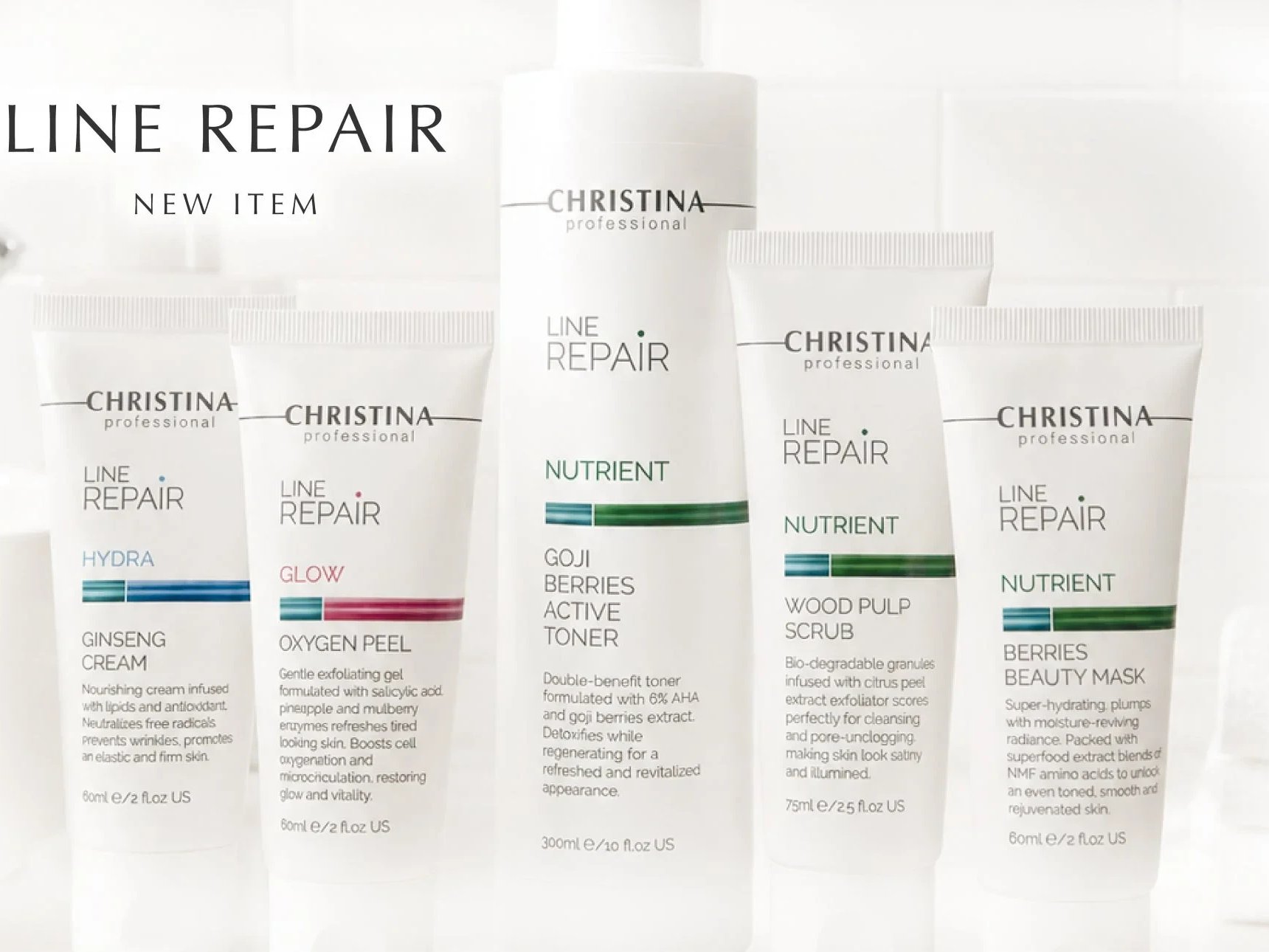 CHRISTINA LINE REPAIR 3点セット LINE REPAIR」が3周年、新アイテム5種が9月1日より一般発売 | tokila