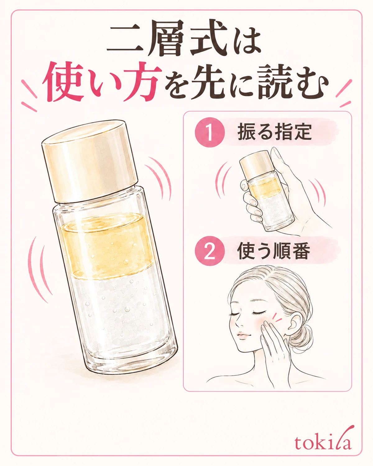 振る指定と、お手入れのどこで使うかを先に読みます。