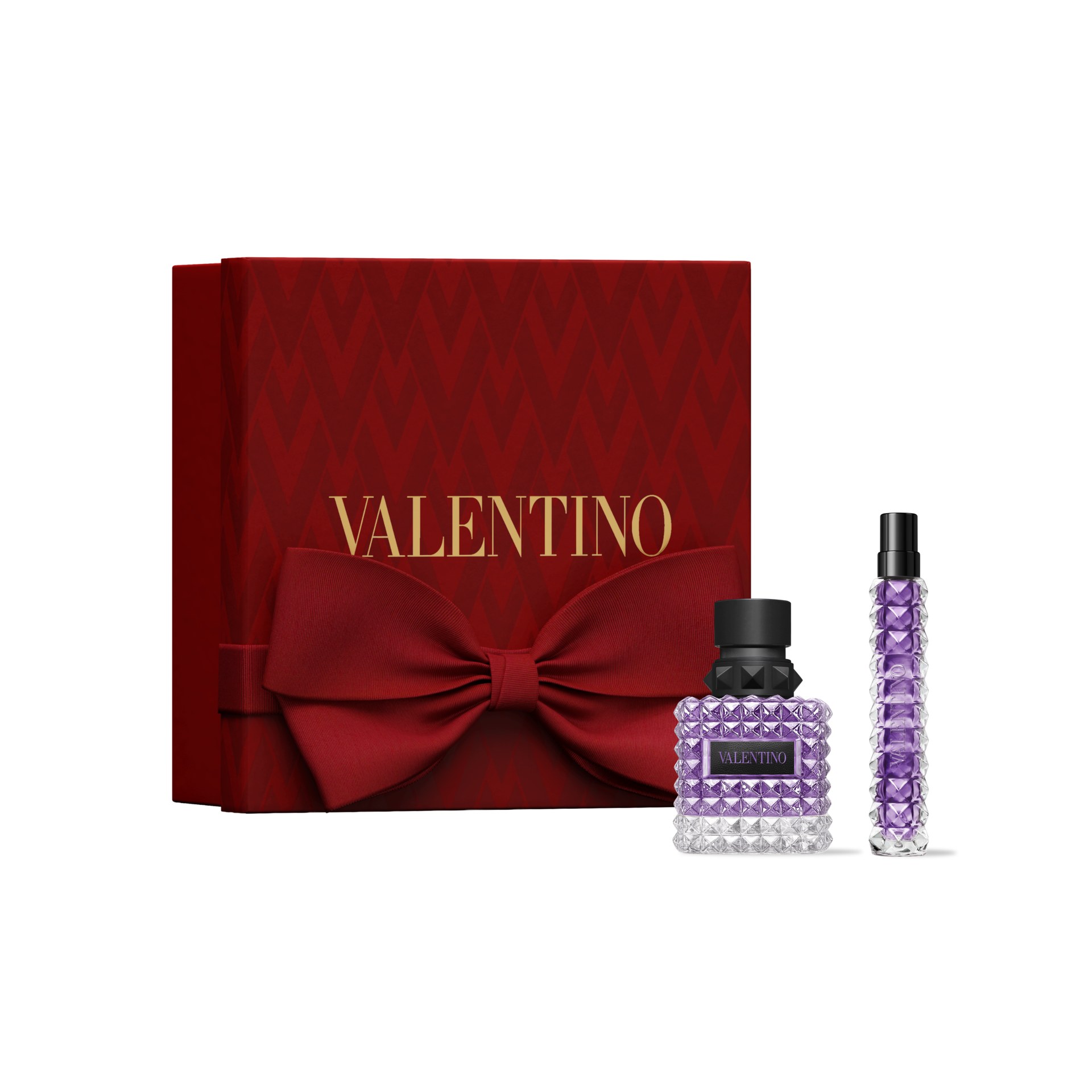 Purple Melancholia in 50 mL and 10 mL sizes with a red-ribbon gift box
